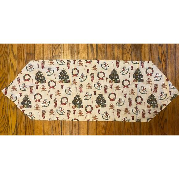 Christmas Handmade Table Runner Tees, Stocking, Bears - Picture 1 of 6